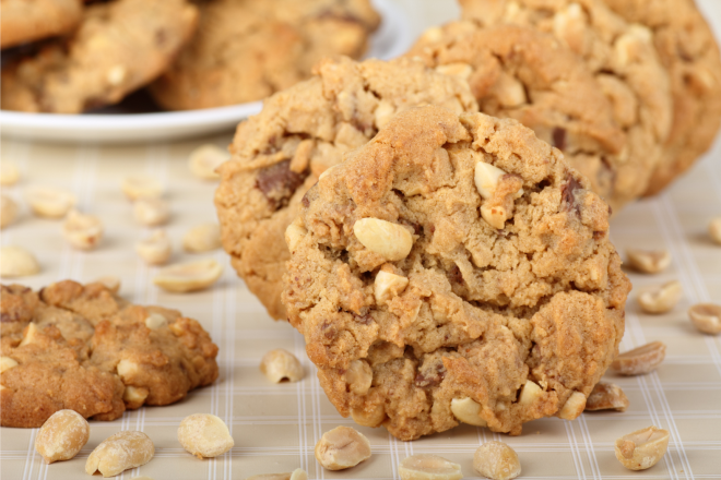 Peanut smkager med vaniljeekstrakt
