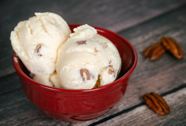 Pekanndder is med Bourbon vaniljeekstrakt