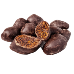 Fyldte m�rk chokolade m/ figner