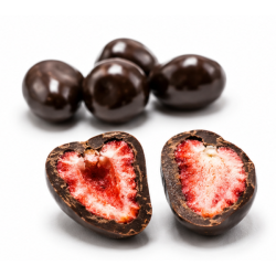 Fryset�rrede jordb�r i m�rk chokolade 