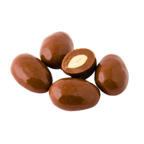 kologiske ristet mandler med mlkechokolade