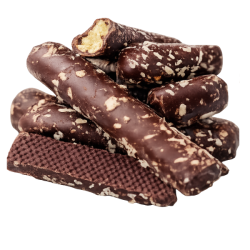 Rum-kokosst�nger m/ m�rk chokolade