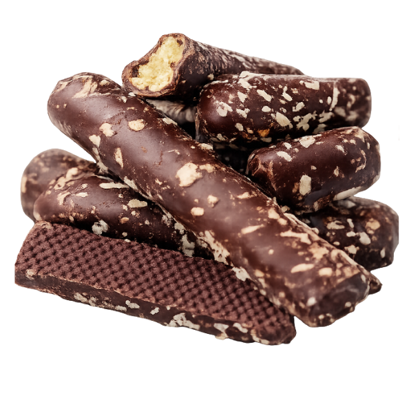 Rum-kokosst�nger m/ m�rk chokolade