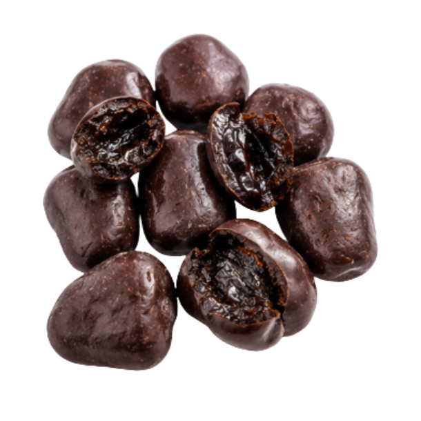  Svesker med m�rk chokolade